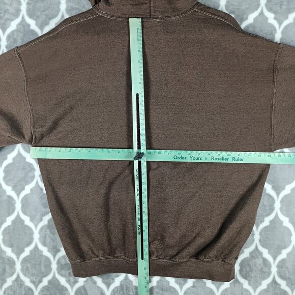 Metallica Hoodie Mens Large Brown Lightning Pullover Sweatshirt Band Rock - Picture 4 of 7